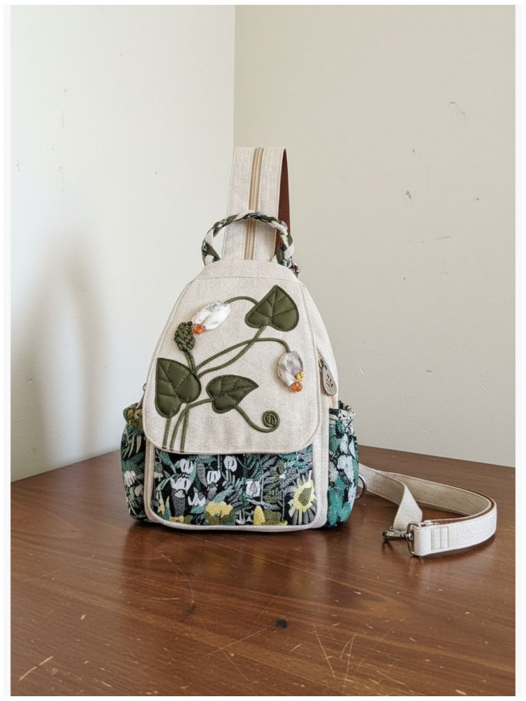 Canvas Convertible Sling Bag Hand Craft Artisan Mini Backpack